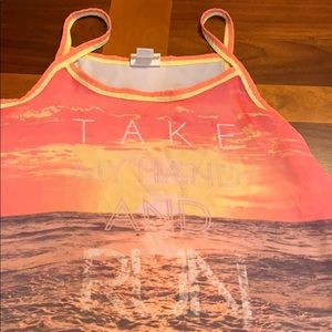 Colorful tank top inspiration quote